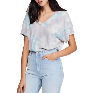 NWT Free People All Mine Tie Dye Tee - Grey - XS